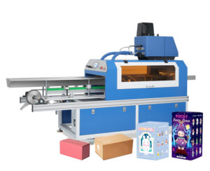 Automatic paper box spray sealing machine for food packaging, electronic products, and toy boxes — ensuring efficient, precise, and secure box sealing.