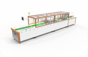 "UBL-252T automatic garment folding and packaging machine efficiently folding shirts and apparel with smooth, consistent results, enhancing sorting and packaging productivity for laundry facilities and garment factories."