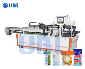 UBL-A51D Fully Automatic Pre-Made Bag Inserting Machine & filament bagging machine, designed for efficiently inserting products into pre-made bags. Ideal for packaging 3D printing filament, electronics, cosmetics, food, and hardware, ensuring high-speed, precise, and reliable automated bagging.
