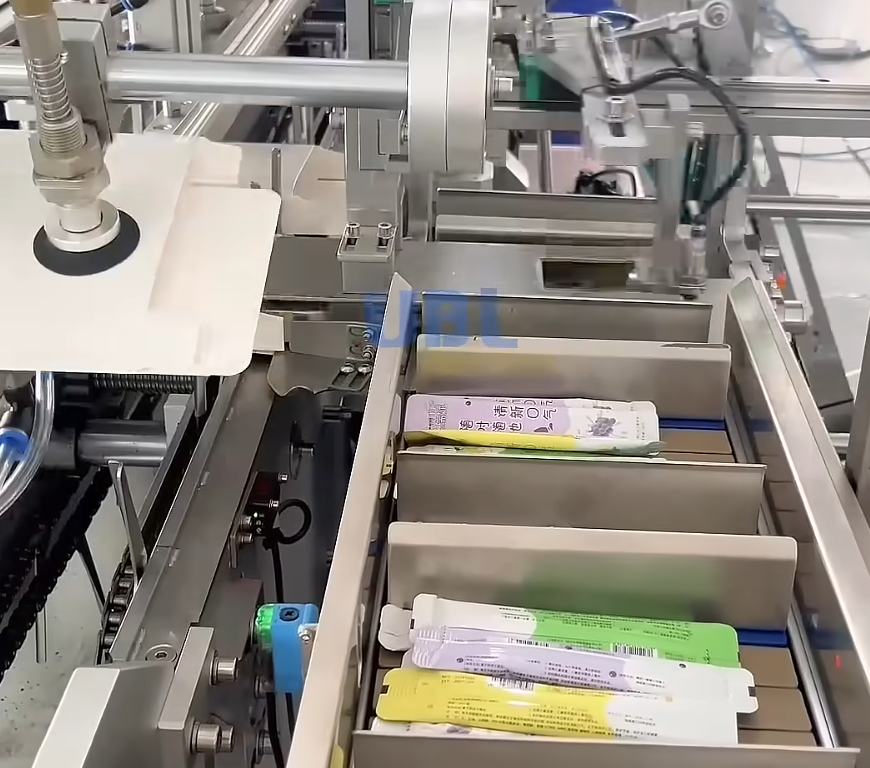 HL-ZC-01 Automatic Tuck End Cartoning Machine for Stick Pack Coffee and Powder Sachets by UBL