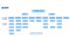 UBL Group organizational structure featuring four specialized subsidiaries for intelligent packaging solutions