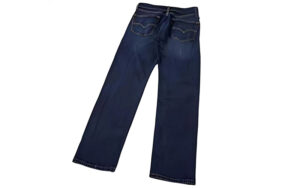 UBL automatic folding machine for jeans and trousers, multi-fold options for denim pants
