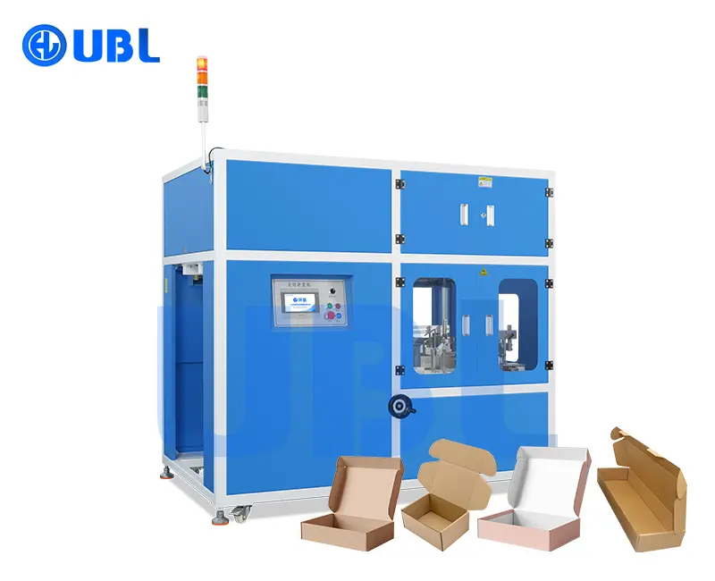 mailer box folding machine for automatic folding of mailer boxes in bathroom hardware, electronics, and toy packaging — efficient and precise box forming for industrial production.