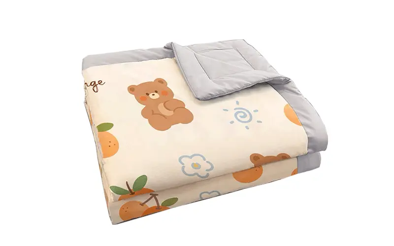 UBL folding system for blankets and comforters, automatic compression and folding for large bedding items