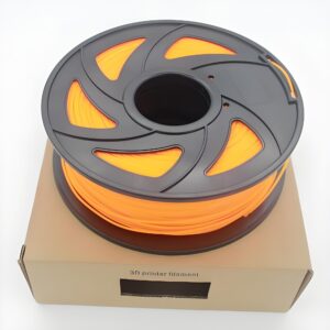 3D printer filament spool being packed by filament cartoning machine into retail box, showing automated secondary packaging process for 3D printing filament.