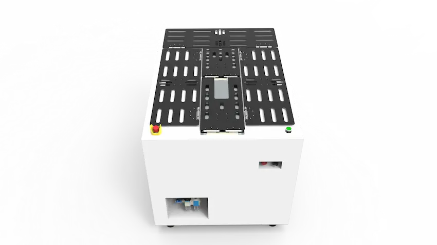 UBL SA-51A Single Station Clothes Folding Machine, compact semi-automatic garment folding equipment for apparel automation, designed to reduce labor cost and improve ROI for small businesses in the clothing industry