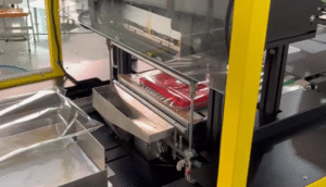 UBL garment folding and shipping packing machine, fully automatically folds, bags, and seals clothing for e-commerce order fulfillment