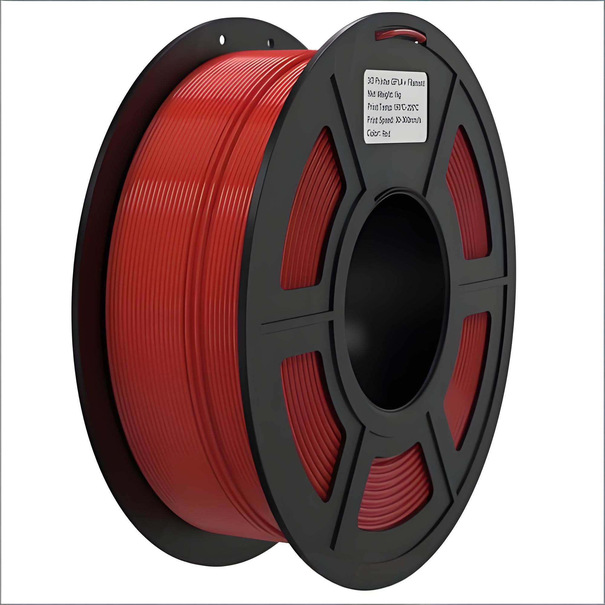 3D printer filament spool with label applied by filament labeling machine, showing the finished labeling result for 3D printing filament spool.