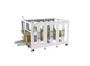UBL fully automatic 3-in-1 carton erecting, packing and sealing workstation, all-in-one end-of-line case packer with integrated carton erector and sealer